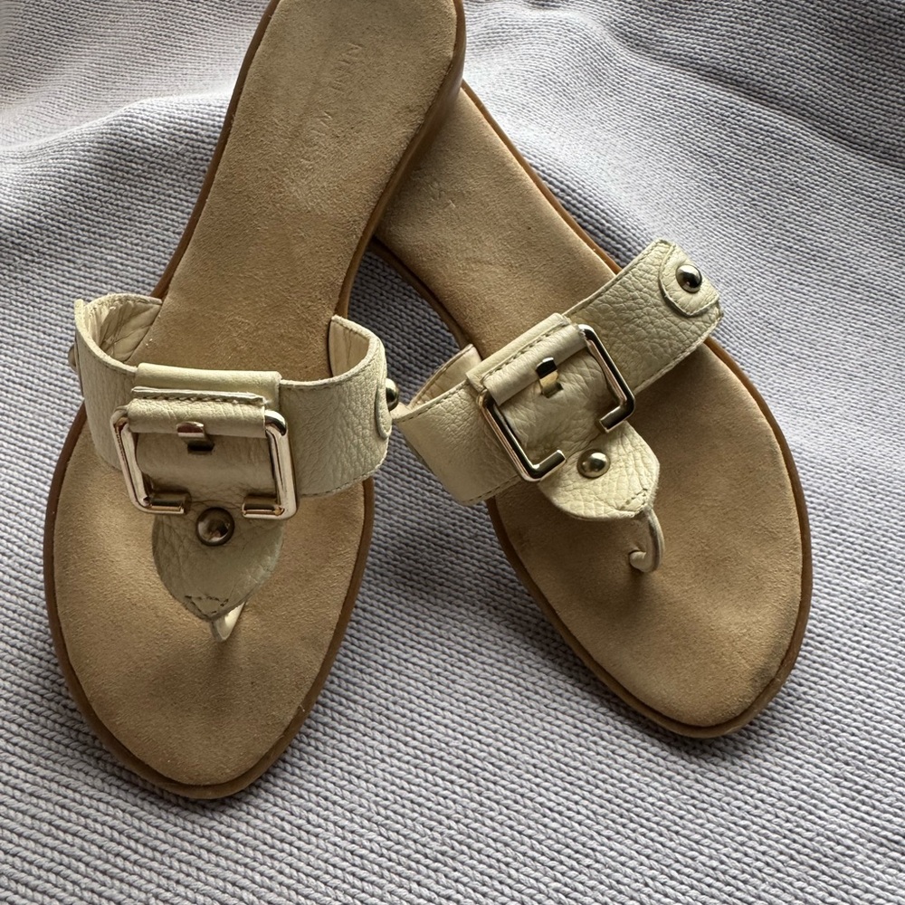 Nine West cream sandals